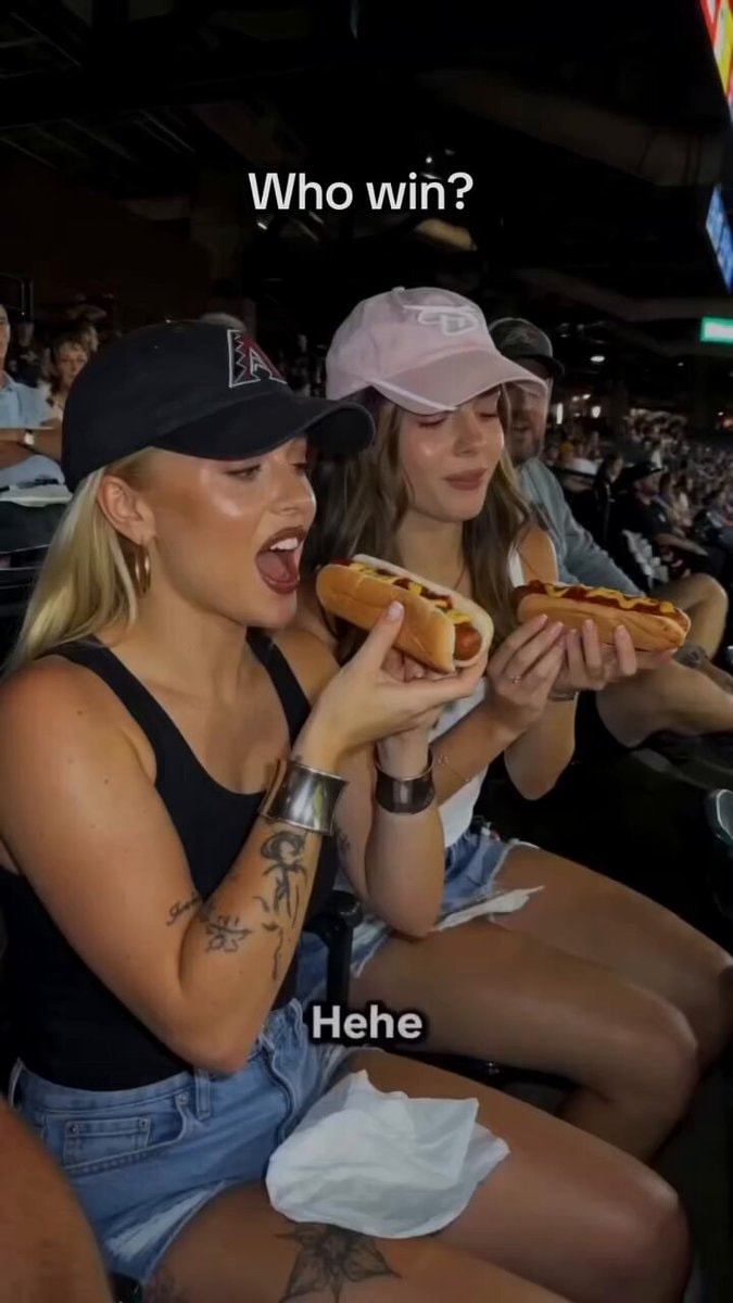 Stadium hot dog moment