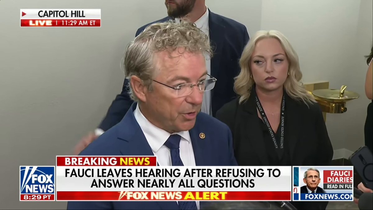 Rand Paul Fauci contempt Fifth Amendment