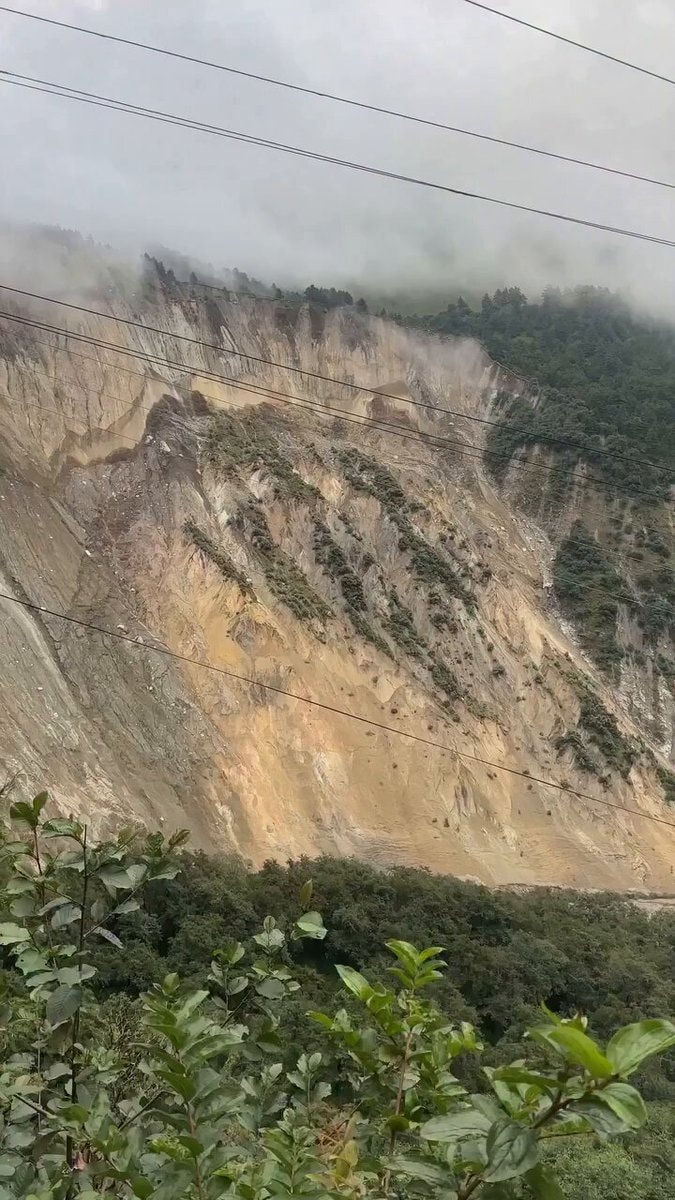 Nepal landslide river