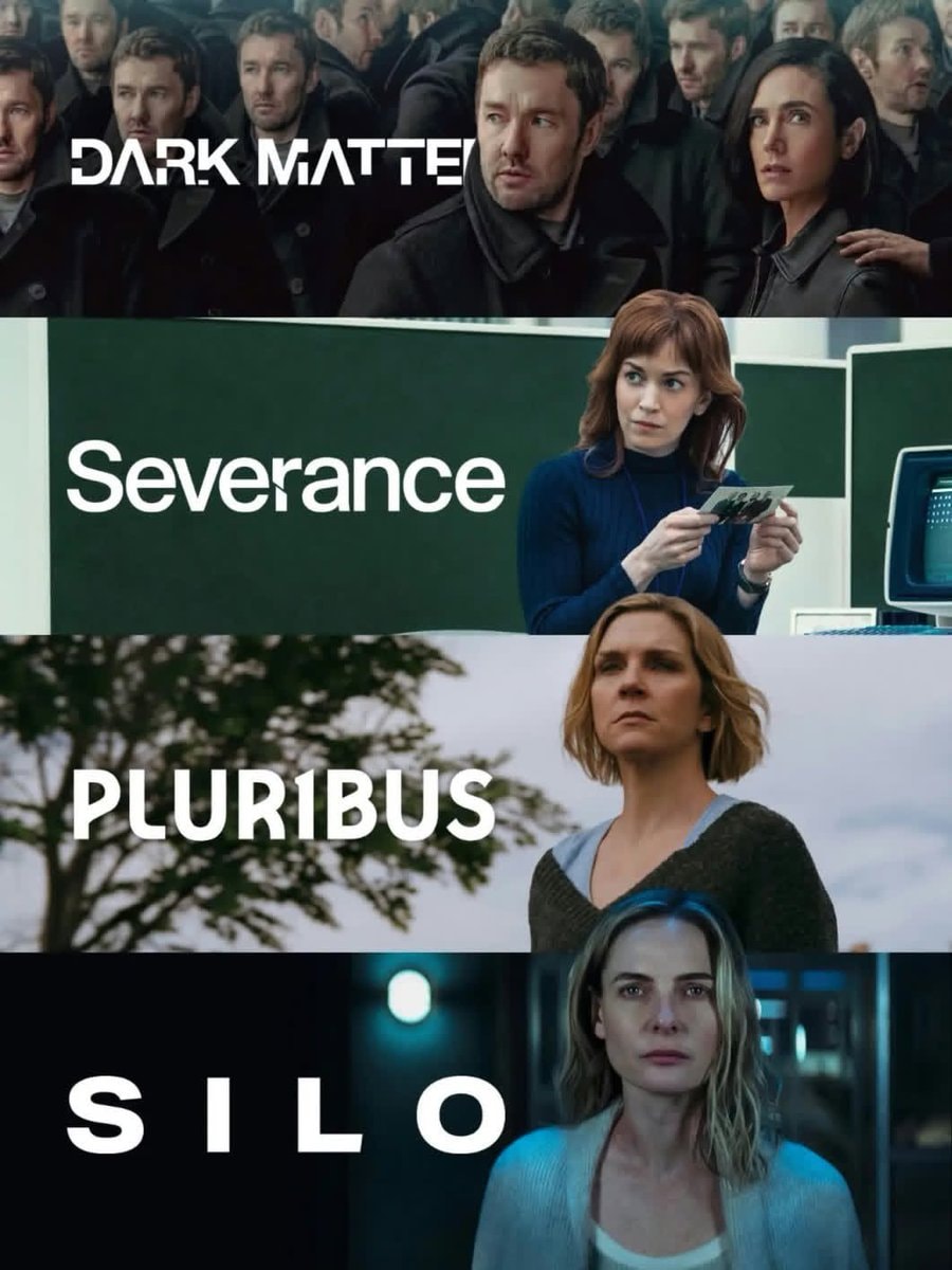 Apple TV shows Dark Matter Severance Pluribus Silo Apple TV shows Dark Matter Severance Pluribus Silo