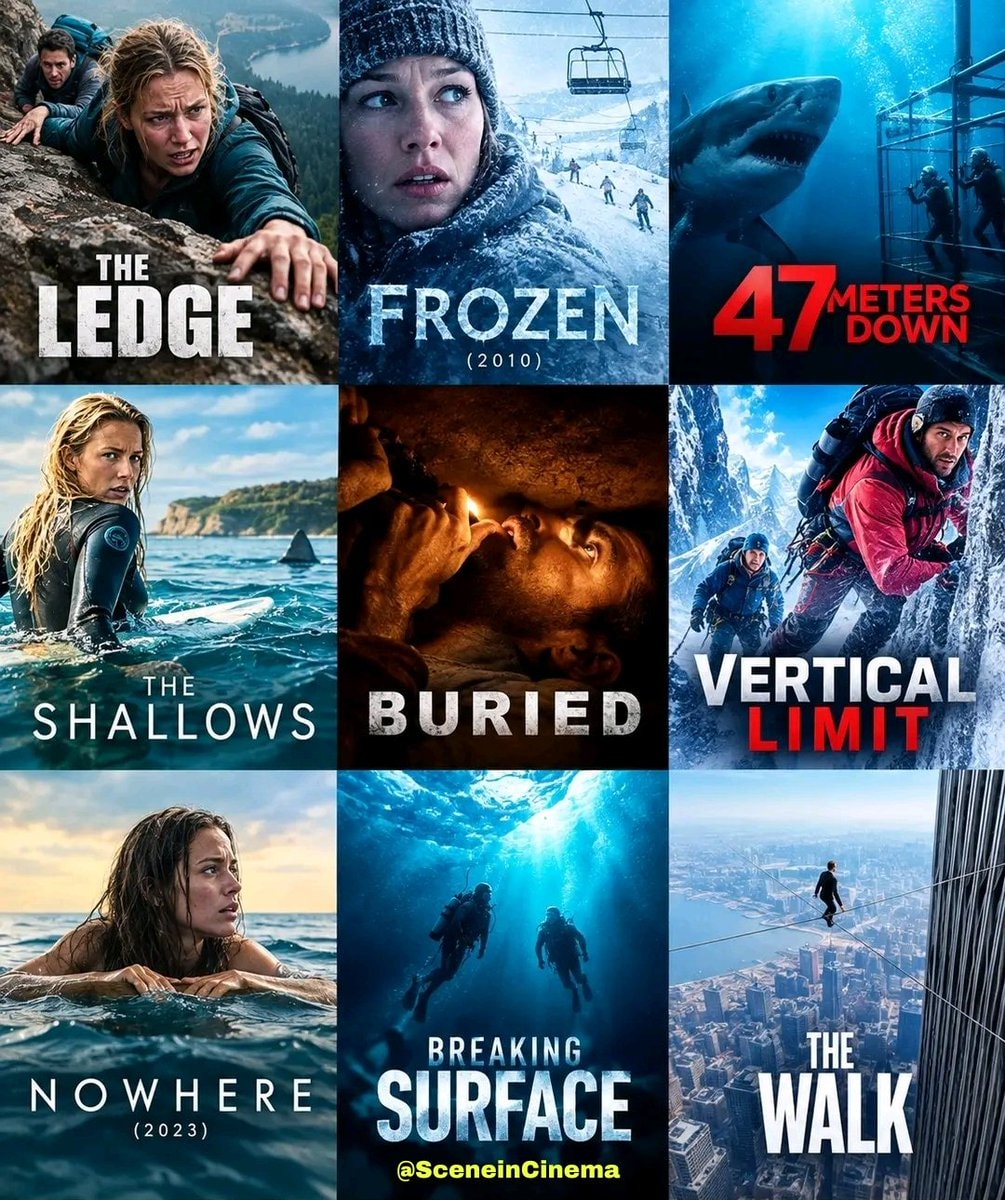 Nine survival movies list