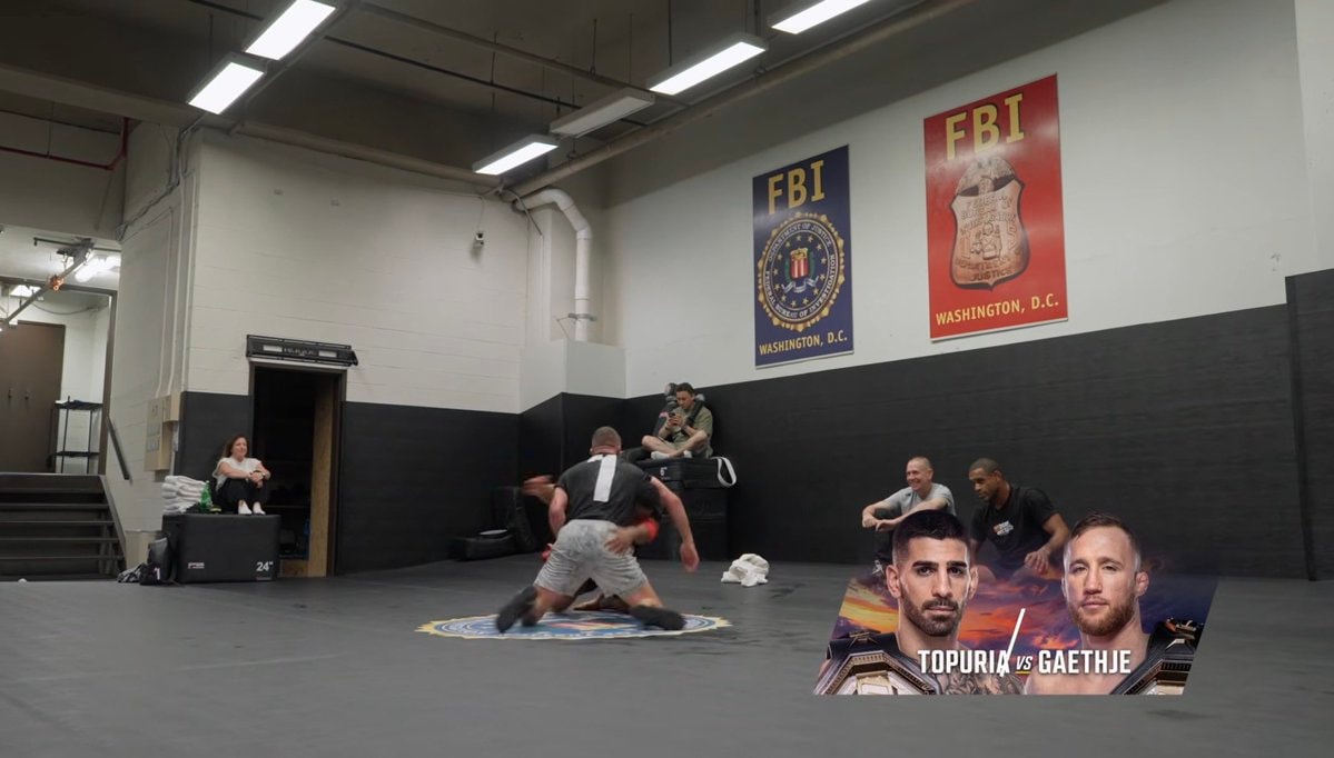 Justin Gaethje FBI gym training