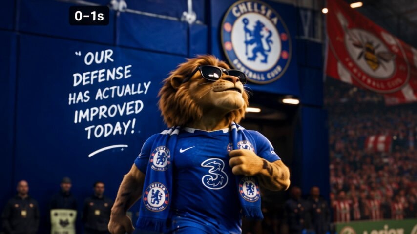 Chelsea FC mascot defensive improvement