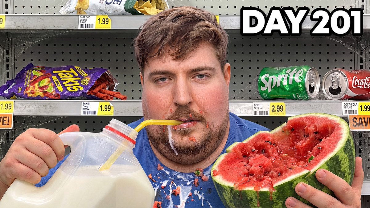MrBeast Eat Everything In A Grocery Store