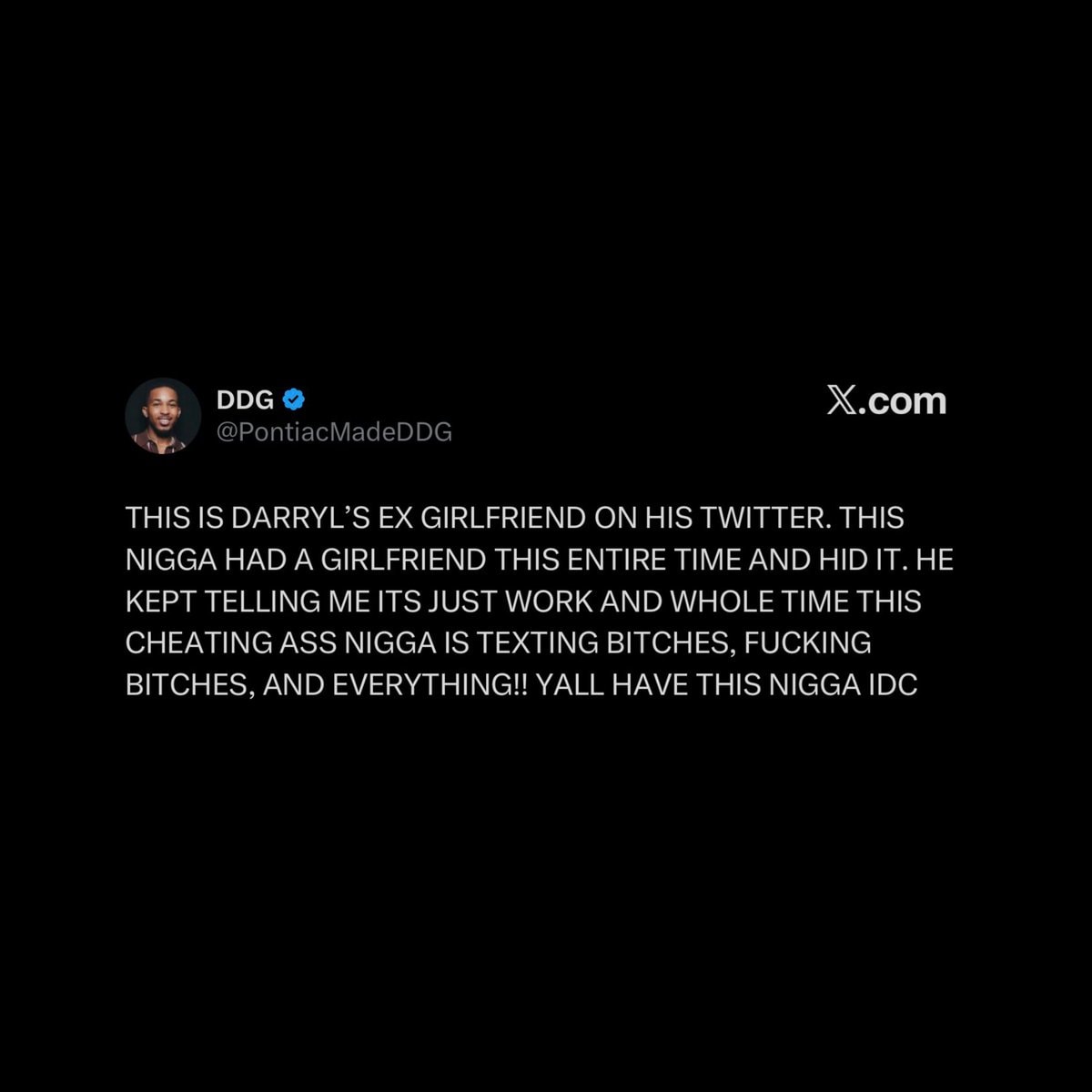 DDG X account hacked