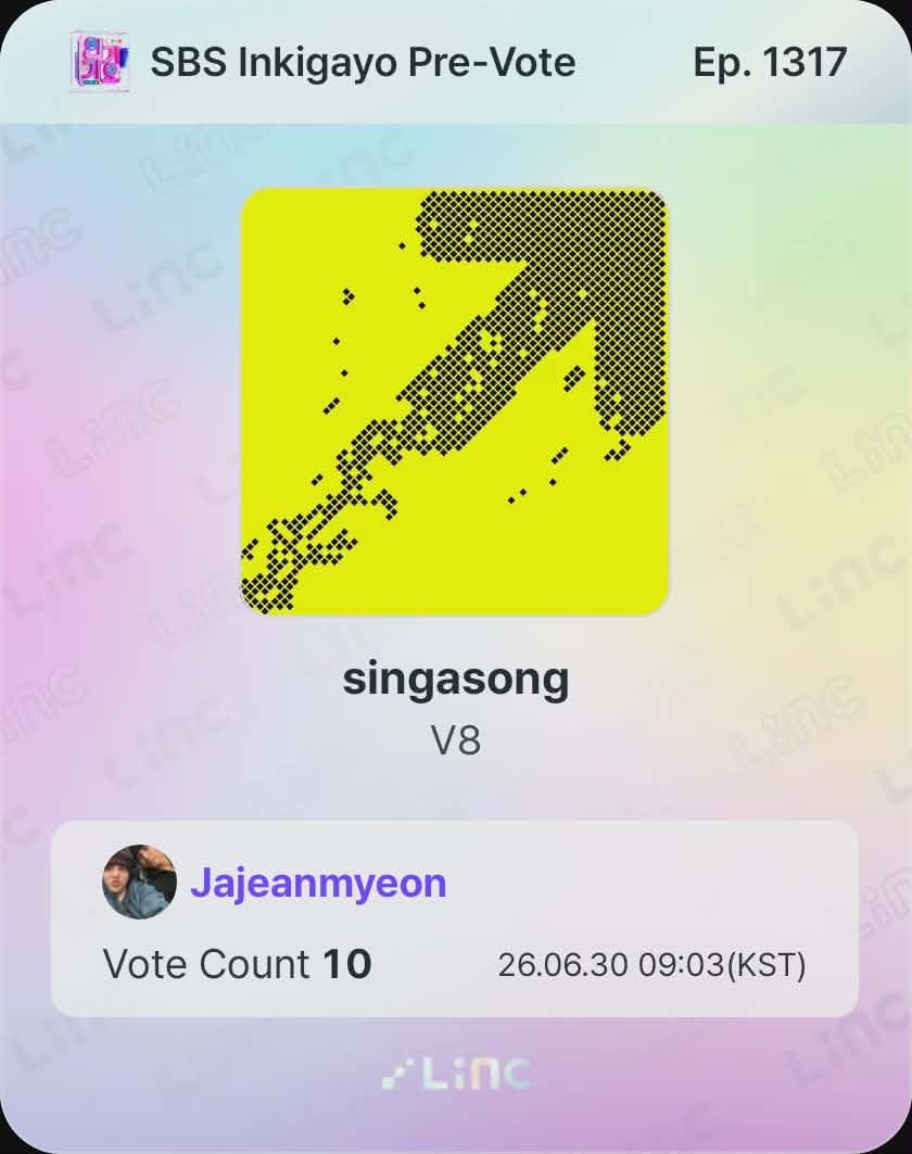 Inkigayo Pre-Vote V8 singasong (photo 2 of 2)