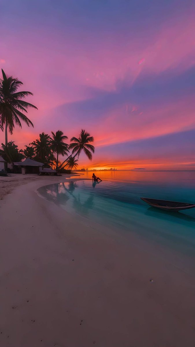 tropical beach sunset