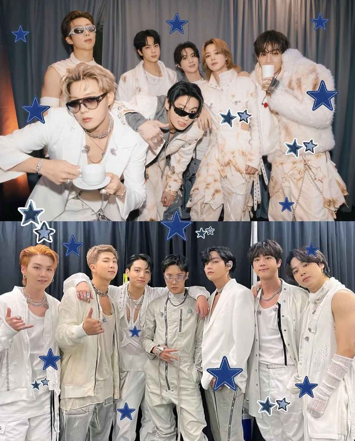 BTS white outfit shoot