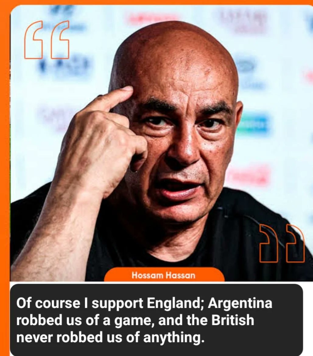 Hossam Hassan England support quote