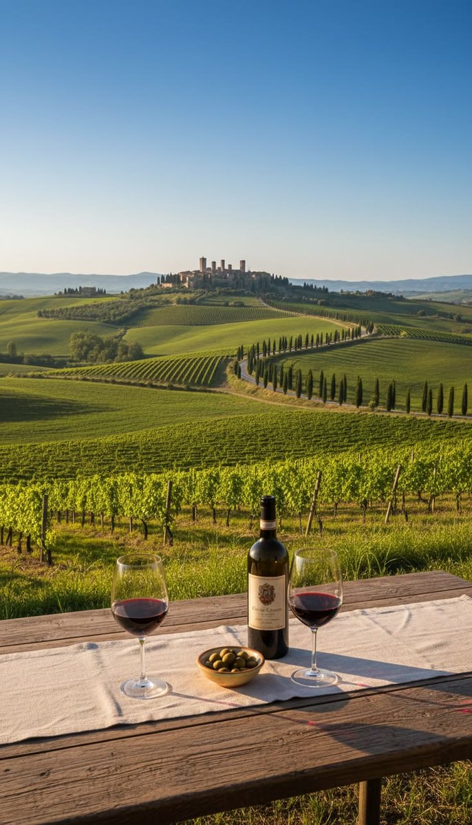 Tuscany Italy countryside sunset (photo 3 of 4)
