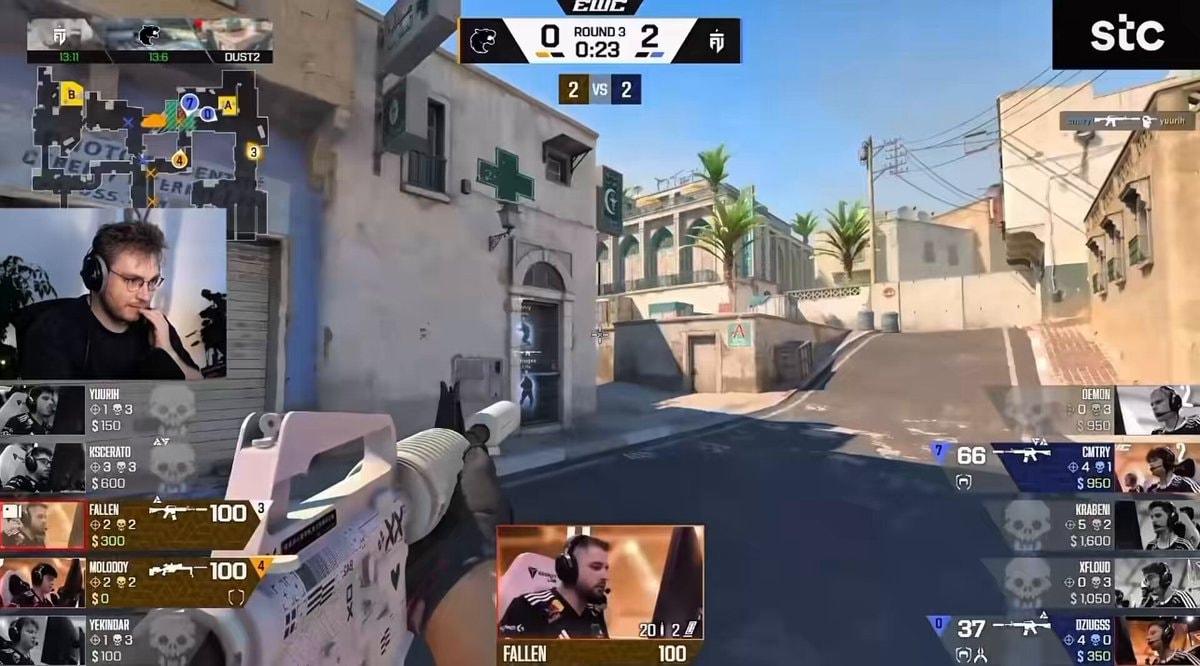 ohnePixel reacts to FalleN double kill EWC