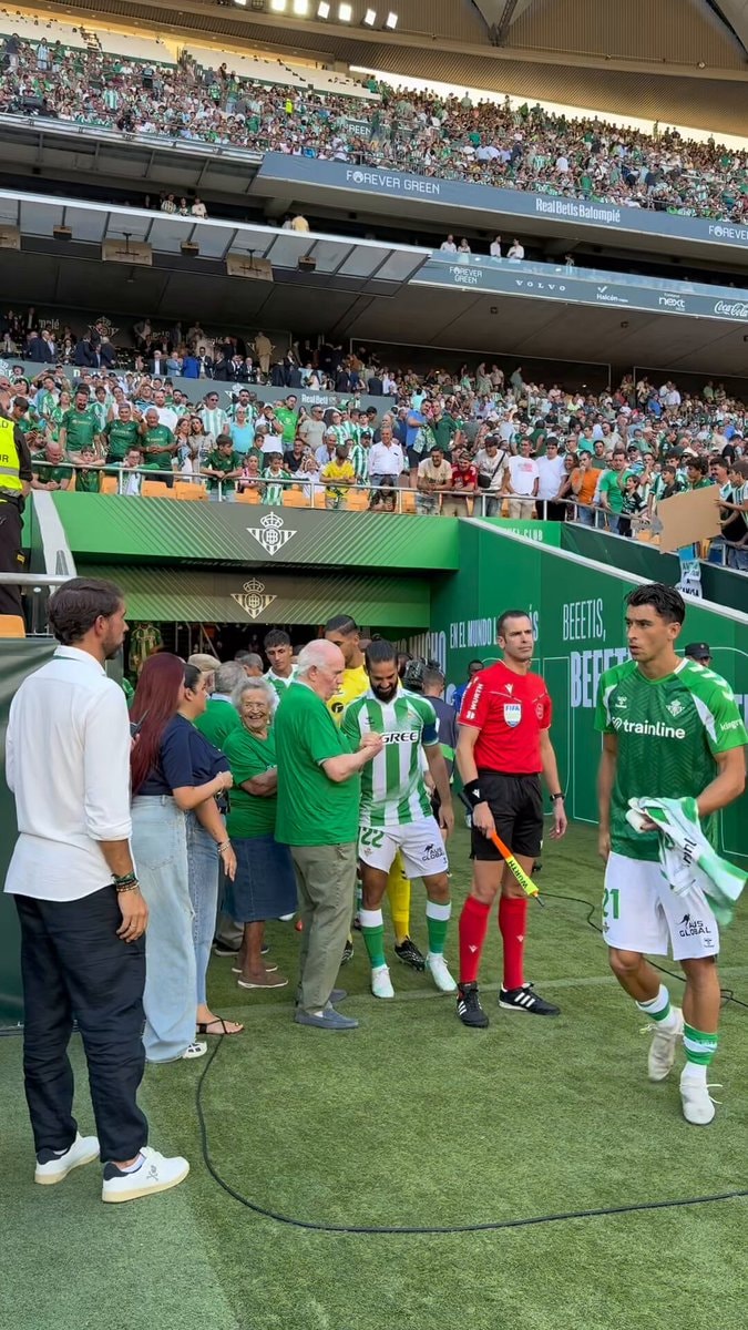 Real Betis walkout with oldest fans Real Betis walkout with oldest fans
