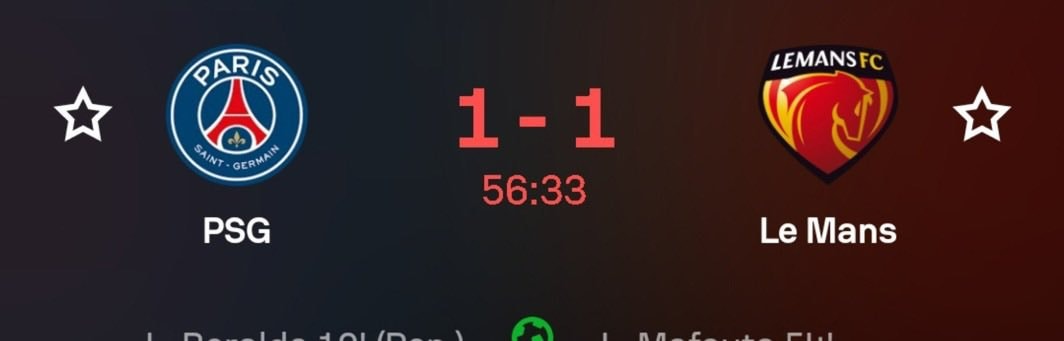 Le Mans vs PSG 1-1 Mafouta goal Le Mans vs PSG 1-1 Mafouta goal
