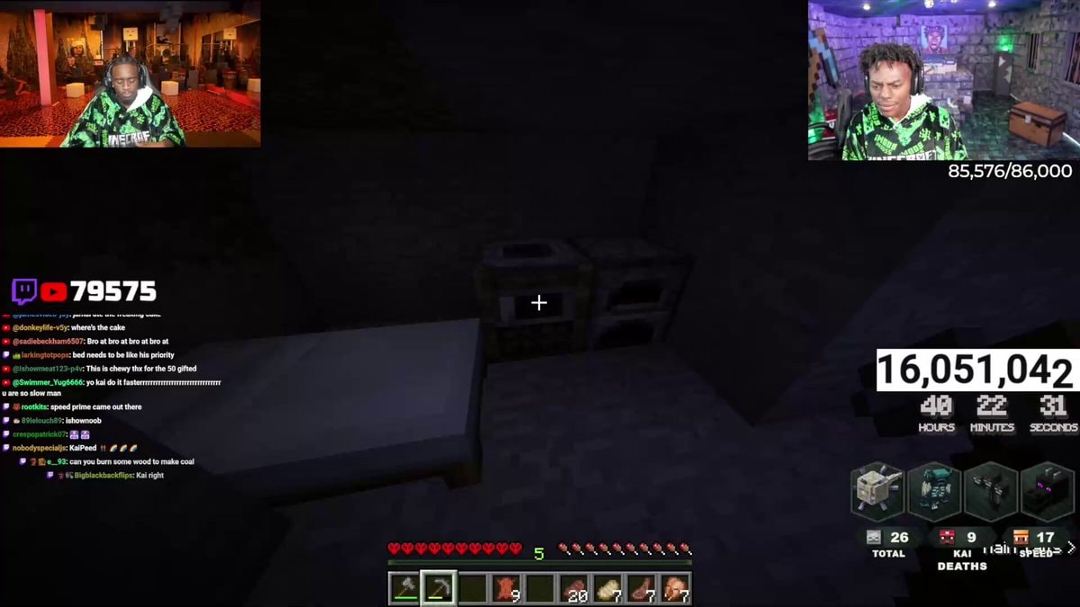Kai Cenat Minecraft Hardcore Marathon breakdown Kai Cenat Minecraft Hardcore Marathon breakdown