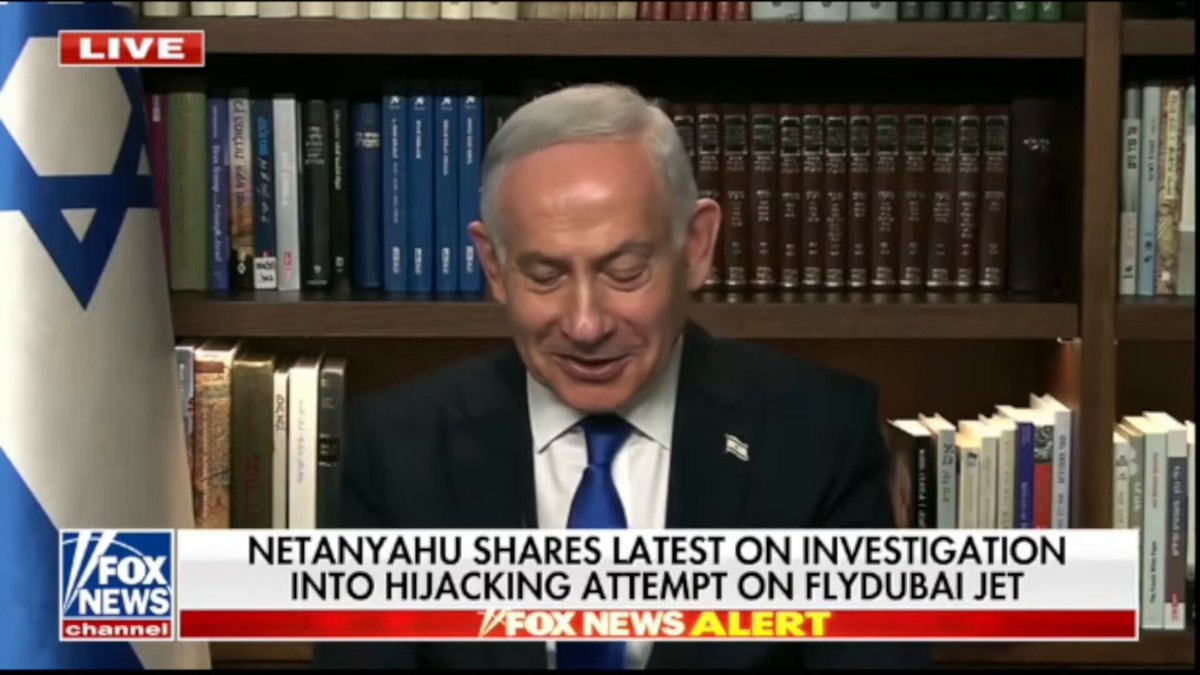 Netanyahu discusses FlyDubai hijacking on Fox News