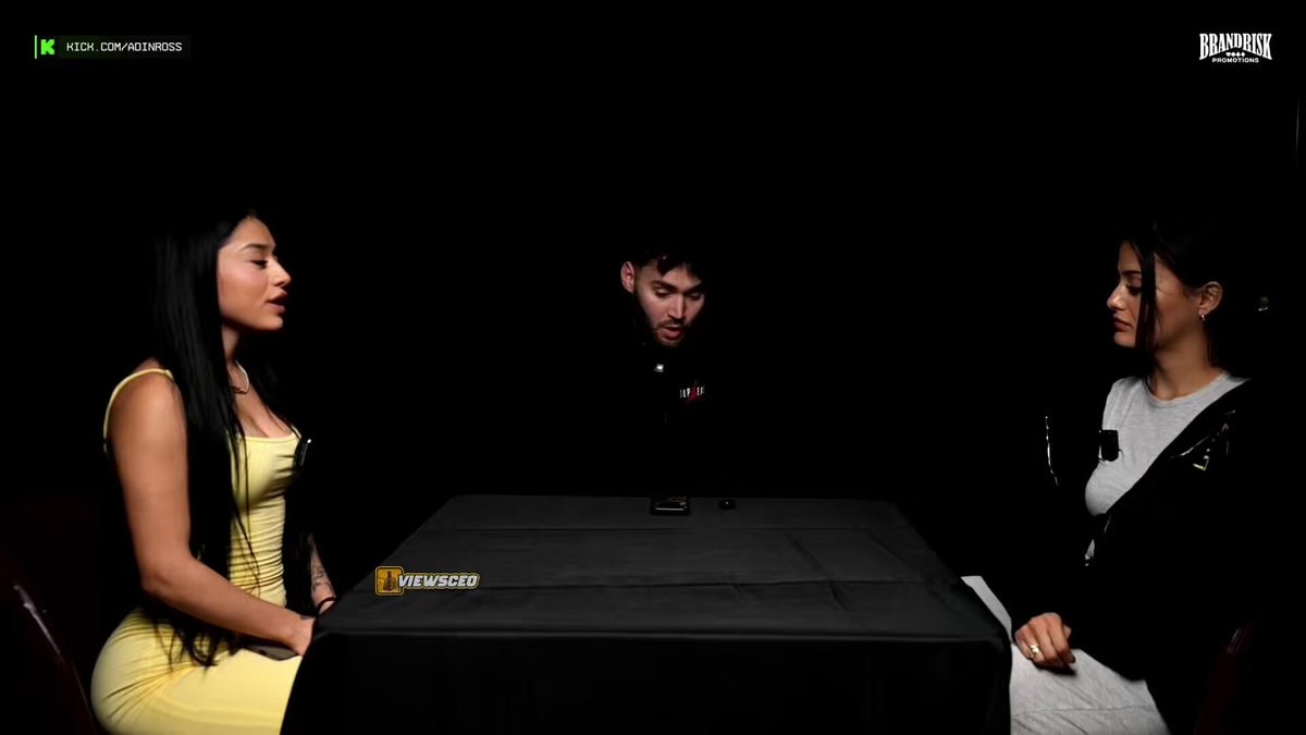 Yera and Evelyn Ortiz silence on Adin Ross question Yera and Evelyn Ortiz silence on Adin Ross question