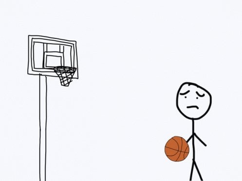 Stick figure basketball disappointment