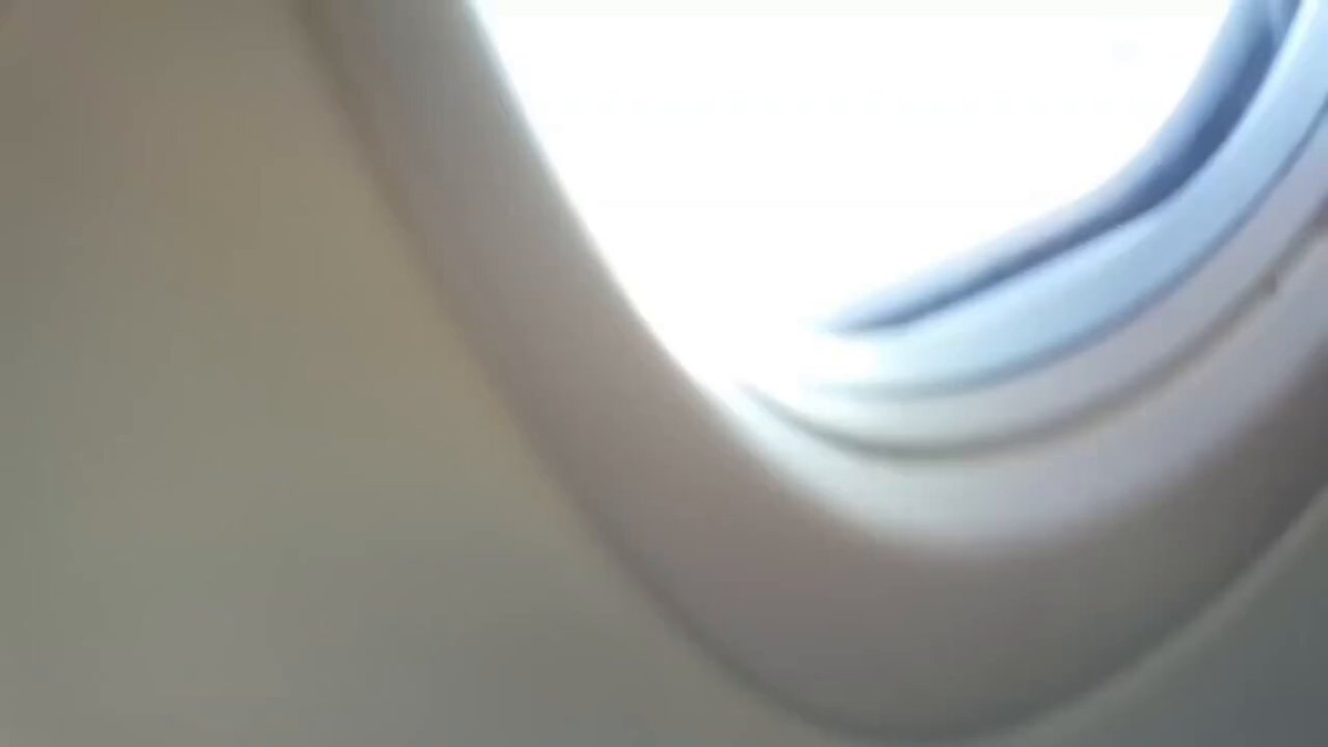 Airplane turbulence sudden descent