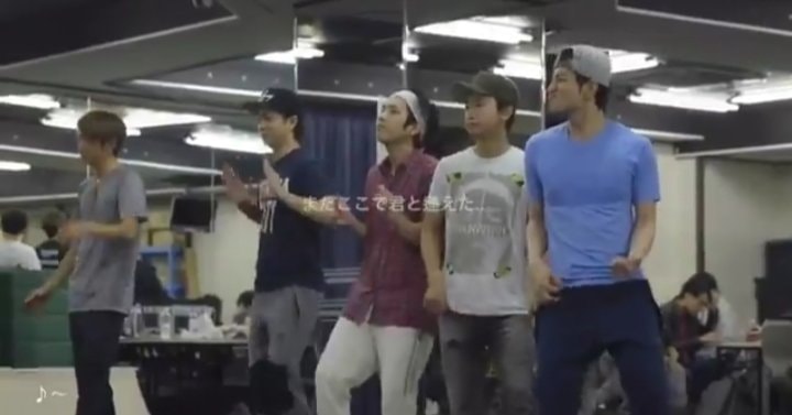 2019 dance rehearsal moment