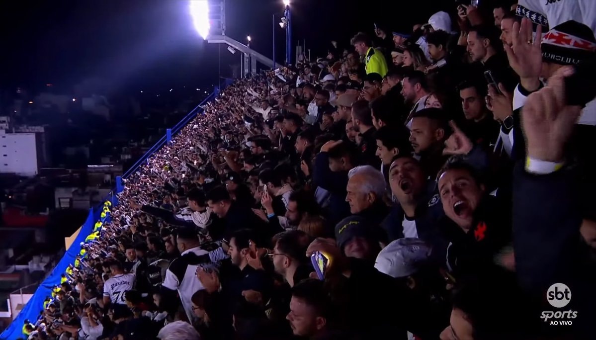 Vasco away end at the Bombonera Vasco away end at the Bombonera