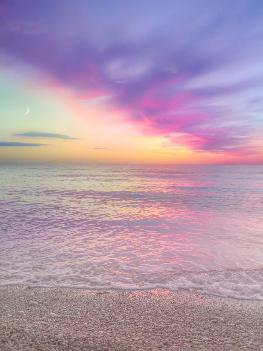 pastel sunset beach ocean (photo 3 of 4)