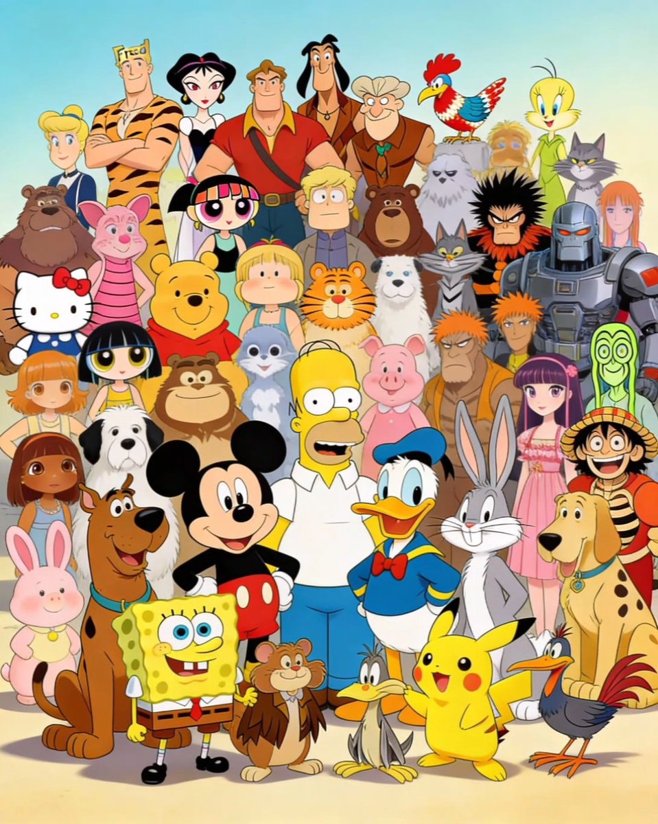 Top 50 Iconic Cartoon Characters Ranking