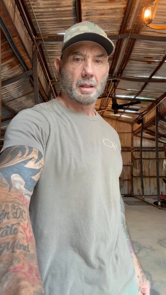 Dave Bautista Kratos training