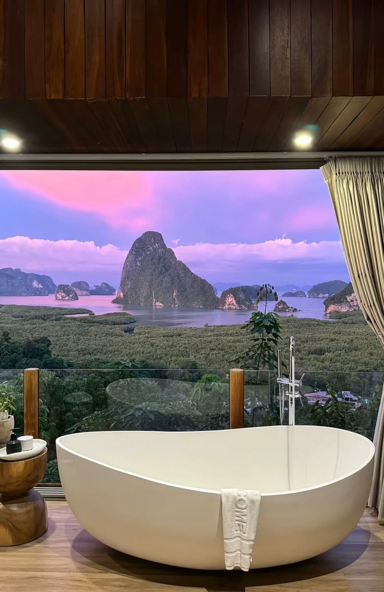 Tropical ocean view bedroom (photo 4 of 4)