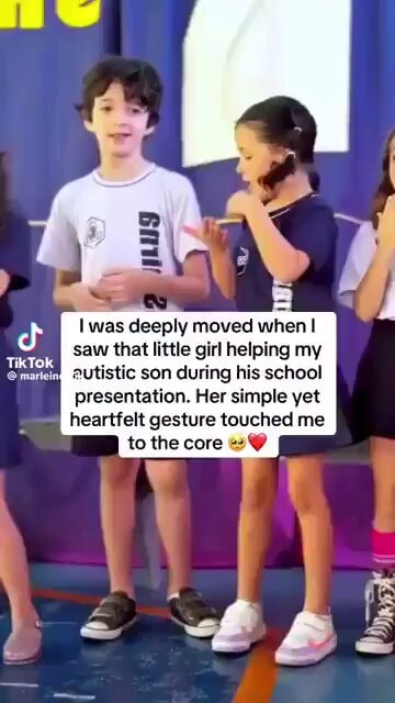 Sweet soul gesture between children