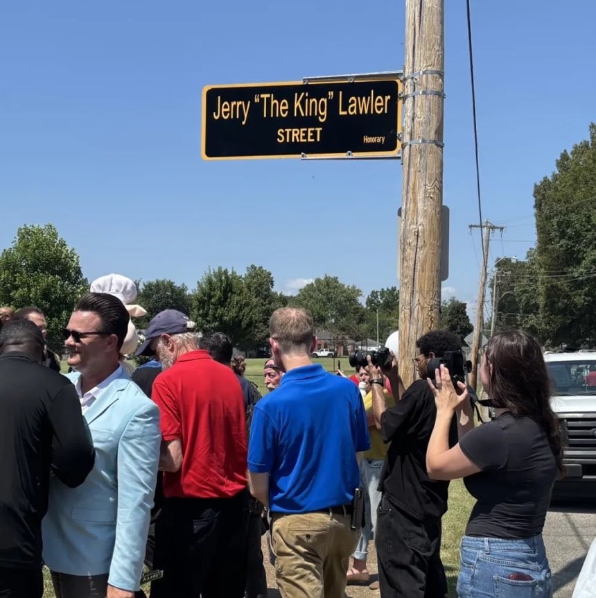 Jerry The King Lawler Memphis street renaming (photo 2 of 2)