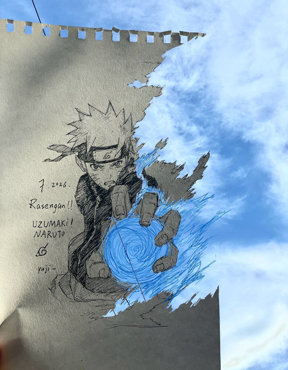 Naruto Uzumaki fan art sketch