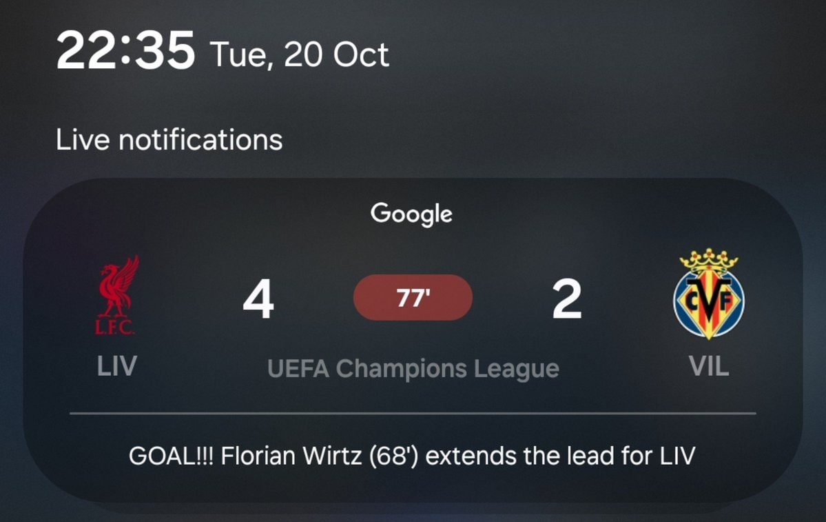 LIV vs VIL score update