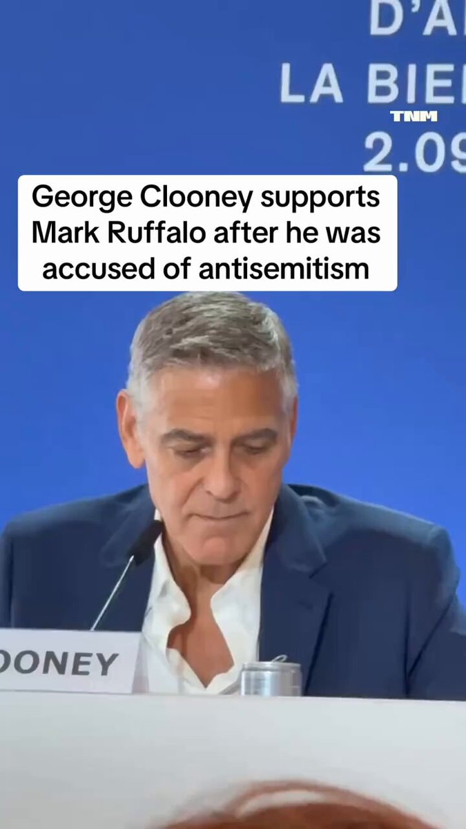 George Clooney supports Mark Ruffalo George Clooney supports Mark Ruffalo