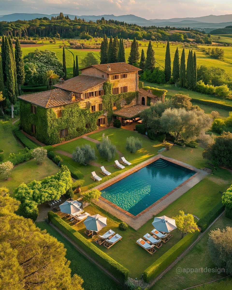 Tuscany villa ivy pool Tuscany villa ivy pool