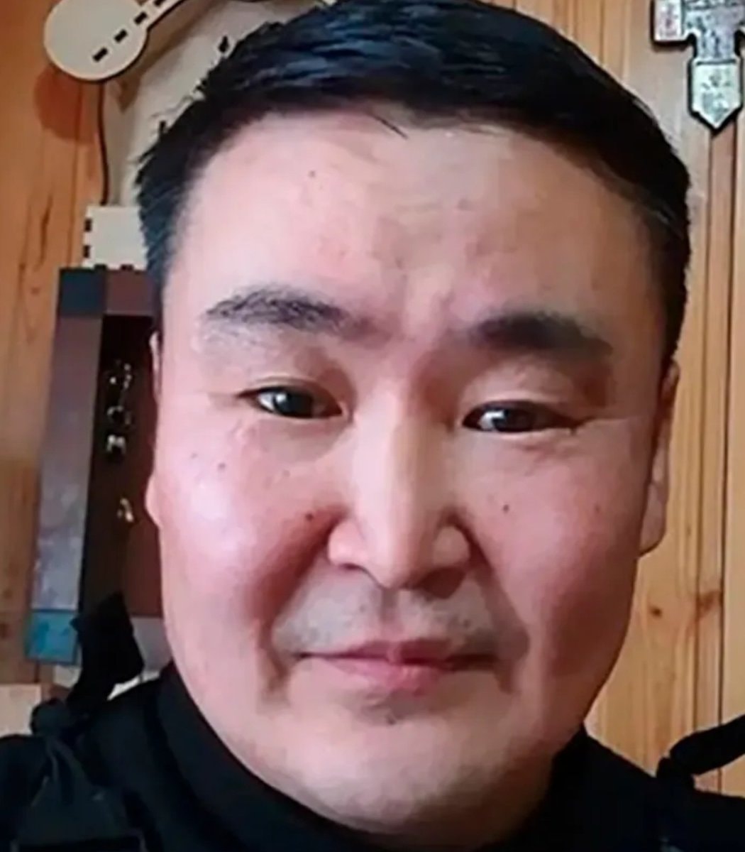 Siberian man plant growing in eye Siberian man plant growing in eye