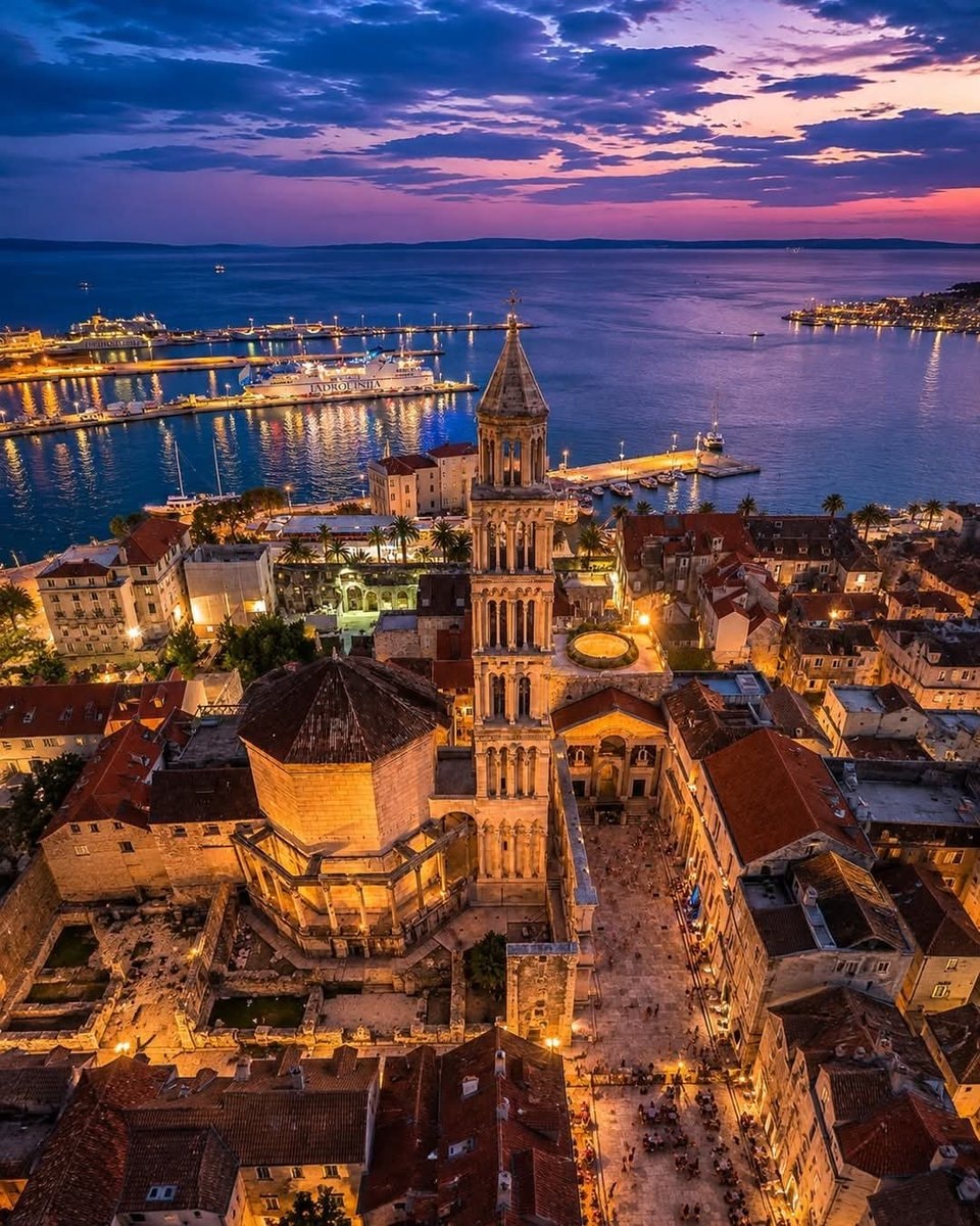 Split Croatia aerial view