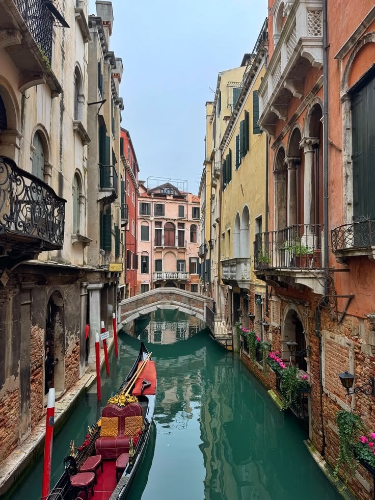 Venice Italy canal gondola