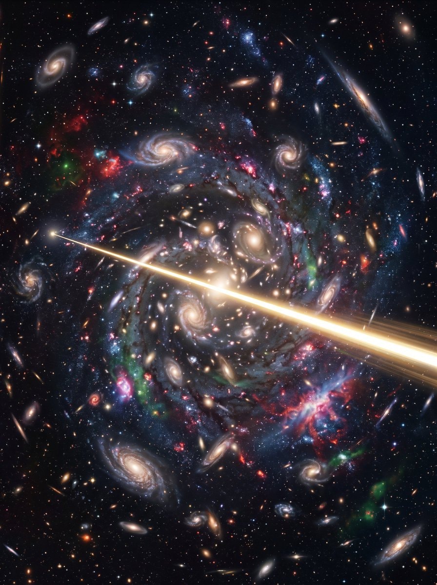 Light crossing the observable universe