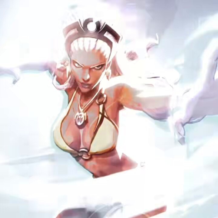 Storm powerful pose illustration
