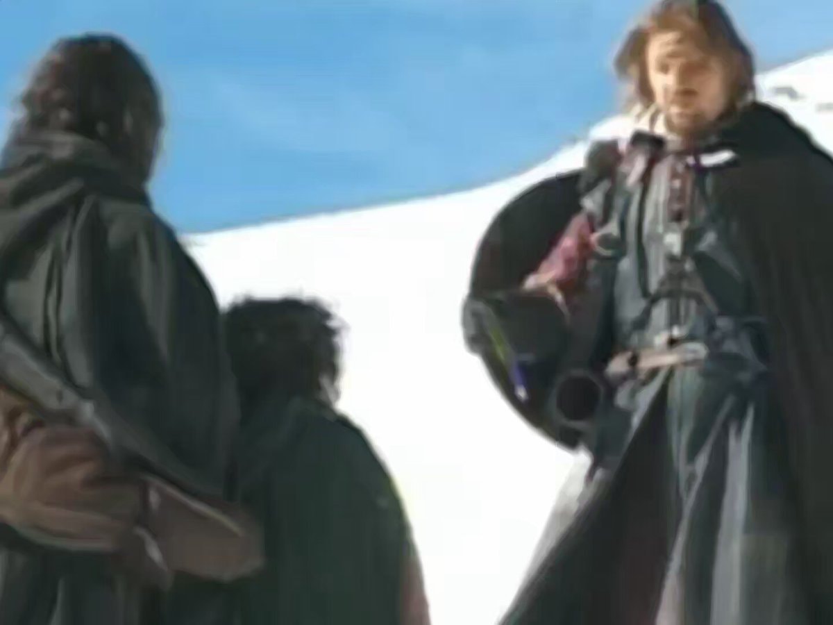 Sean Bean Boromir hiking