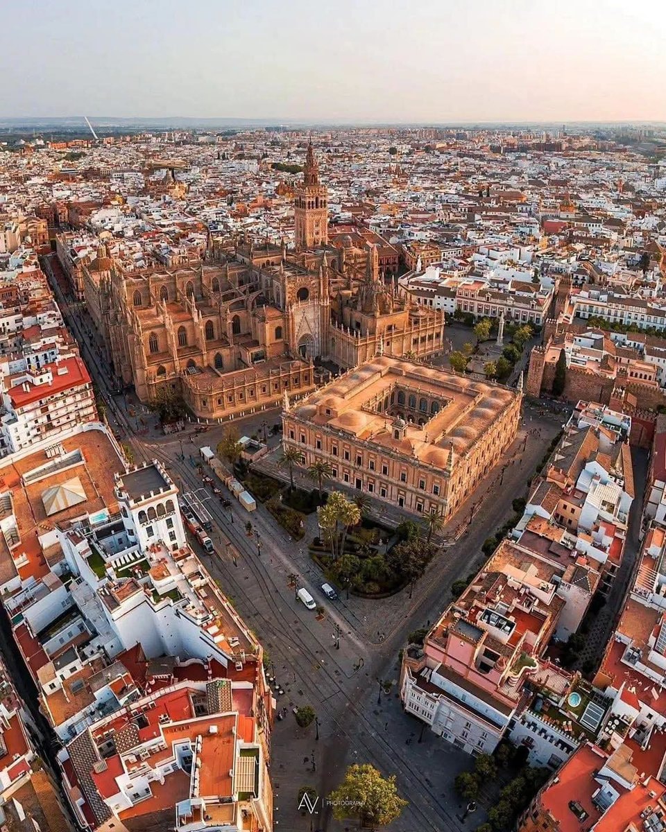Seville Spain aerial view