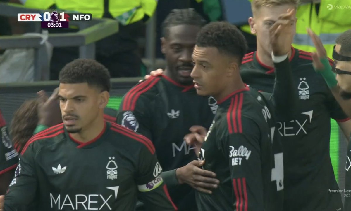 Dan Ndoye goal for Nottingham Forest