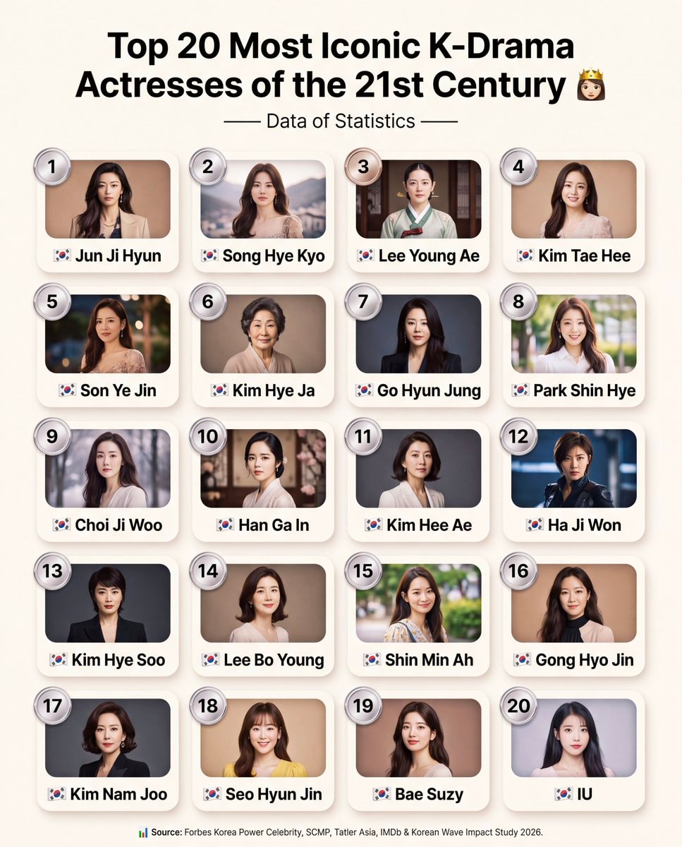 Top 20 Iconic K-Drama Actresses