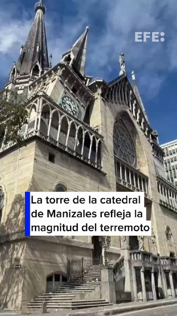 Basilica Cathedral damage Manizales