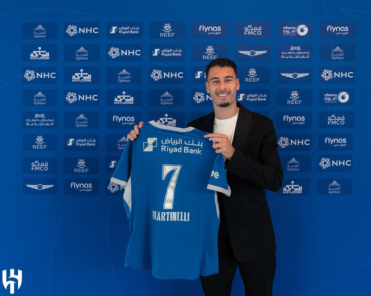 Gabriel Martinelli Al Hilal number 7 jersey