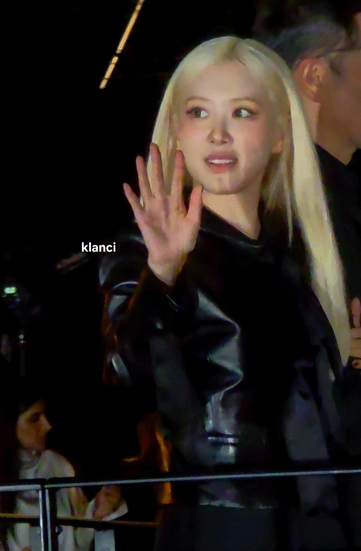Rose at Saint Laurent Fashion Show (photo 2 of 2)