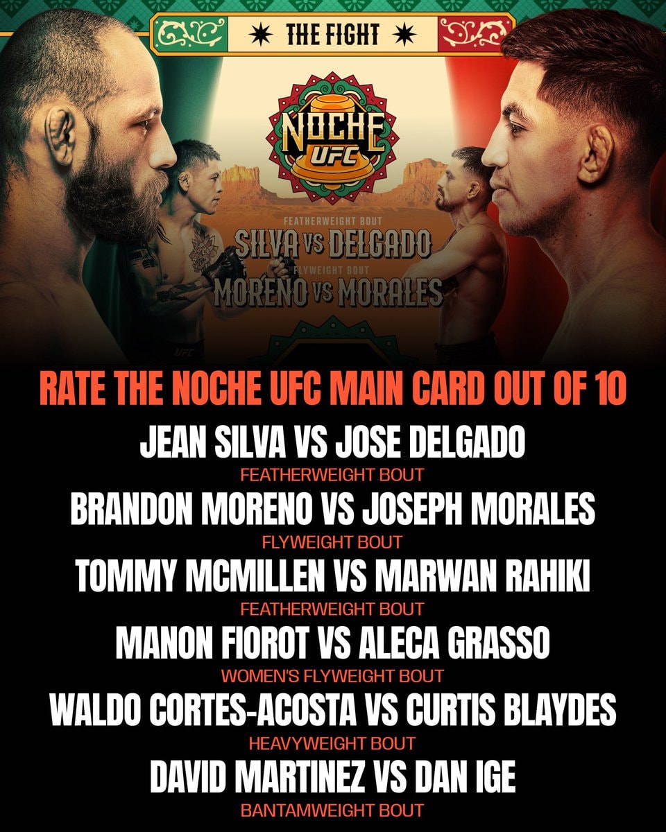 #NocheUFC main card