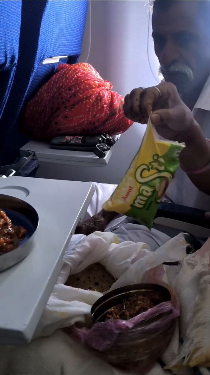 Indian travelers flight food preference