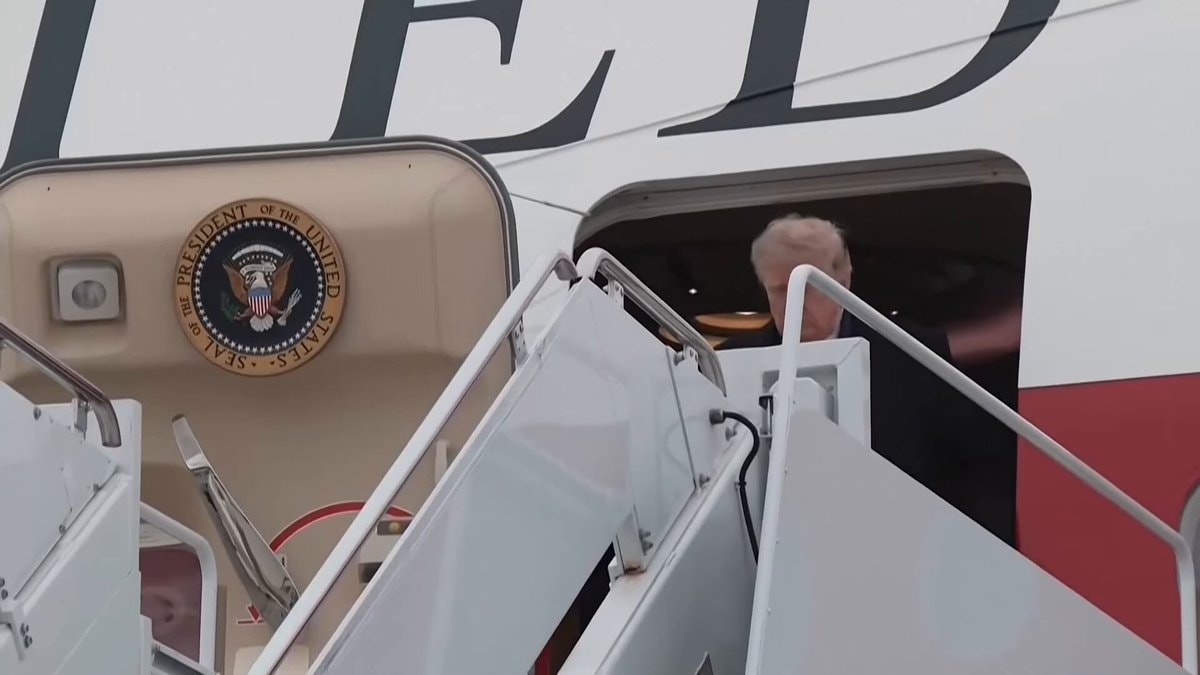 President Trump Alaska Rally Arrival