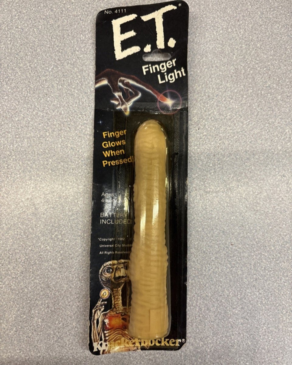 E.T finger light toy 1982 Knickerbocker